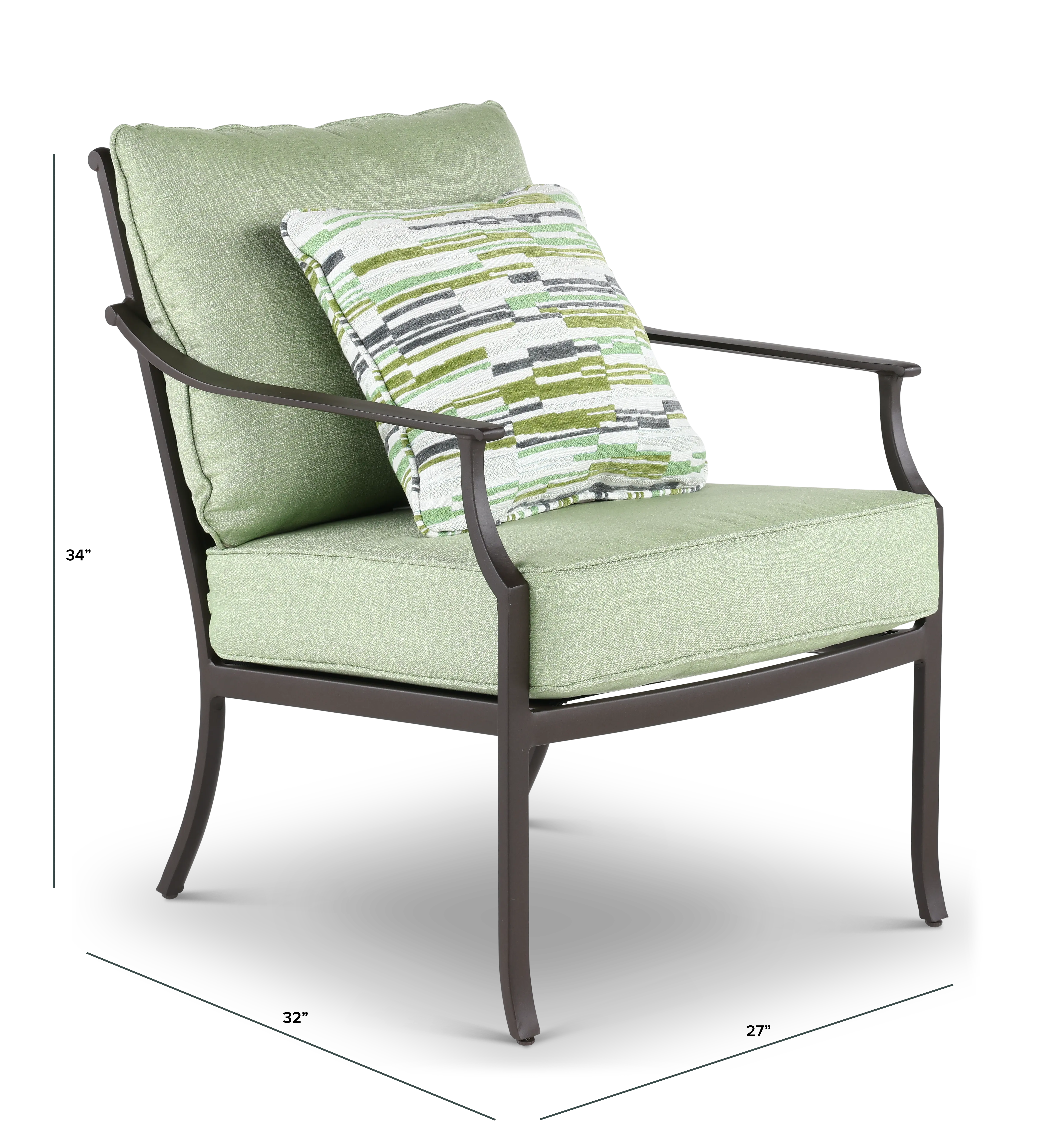 AAR01000P02 Thurston Gray and Green Patio Club Chair-3