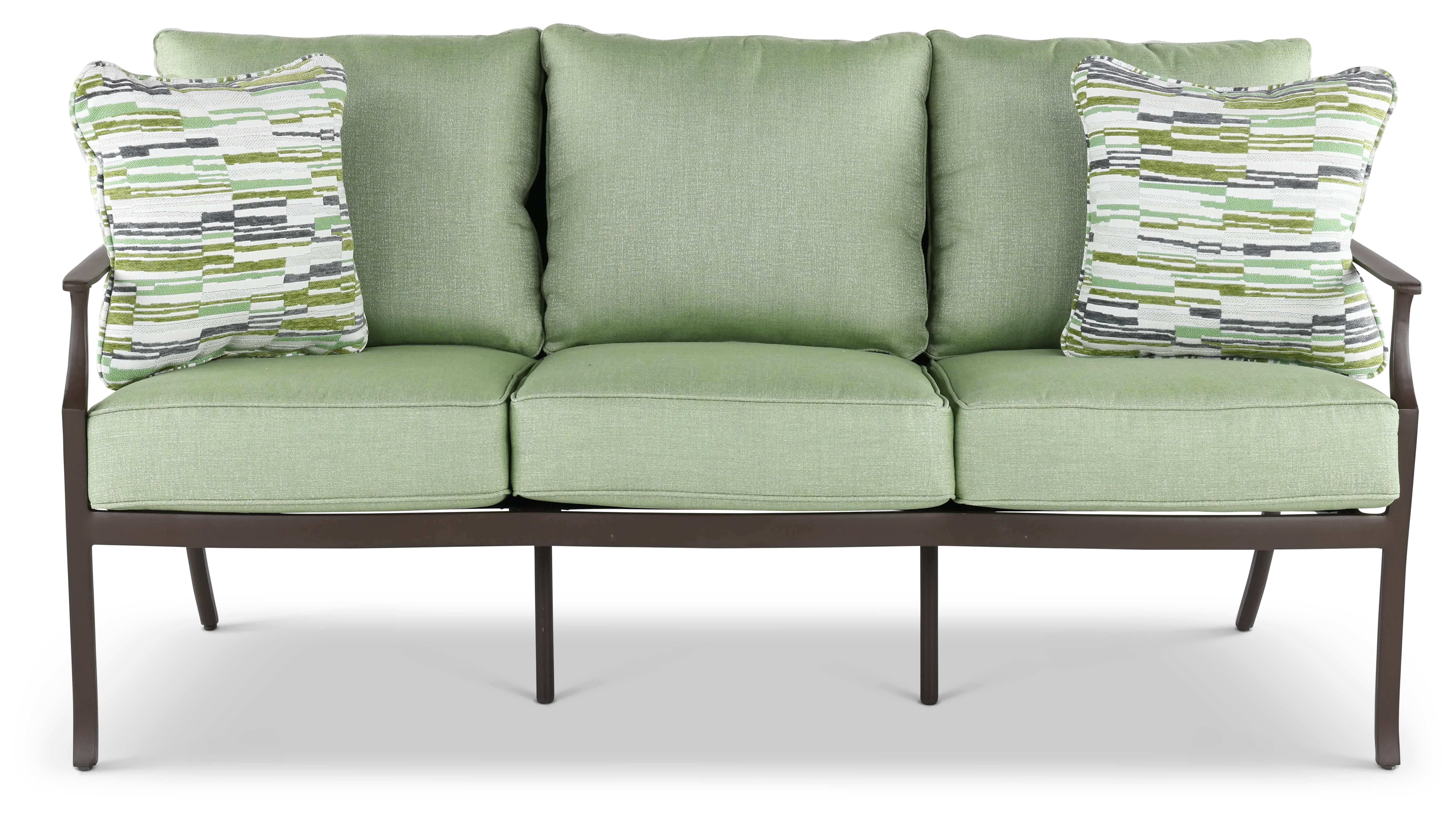 AAR01006P02 Thurston Gray and Green Patio Sofa-1