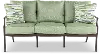 AAR01006P02 Thurston Gray and Green Patio Sofa