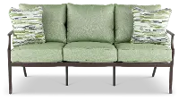 AAR01006P02 Thurston Gray and Green Patio Sofa