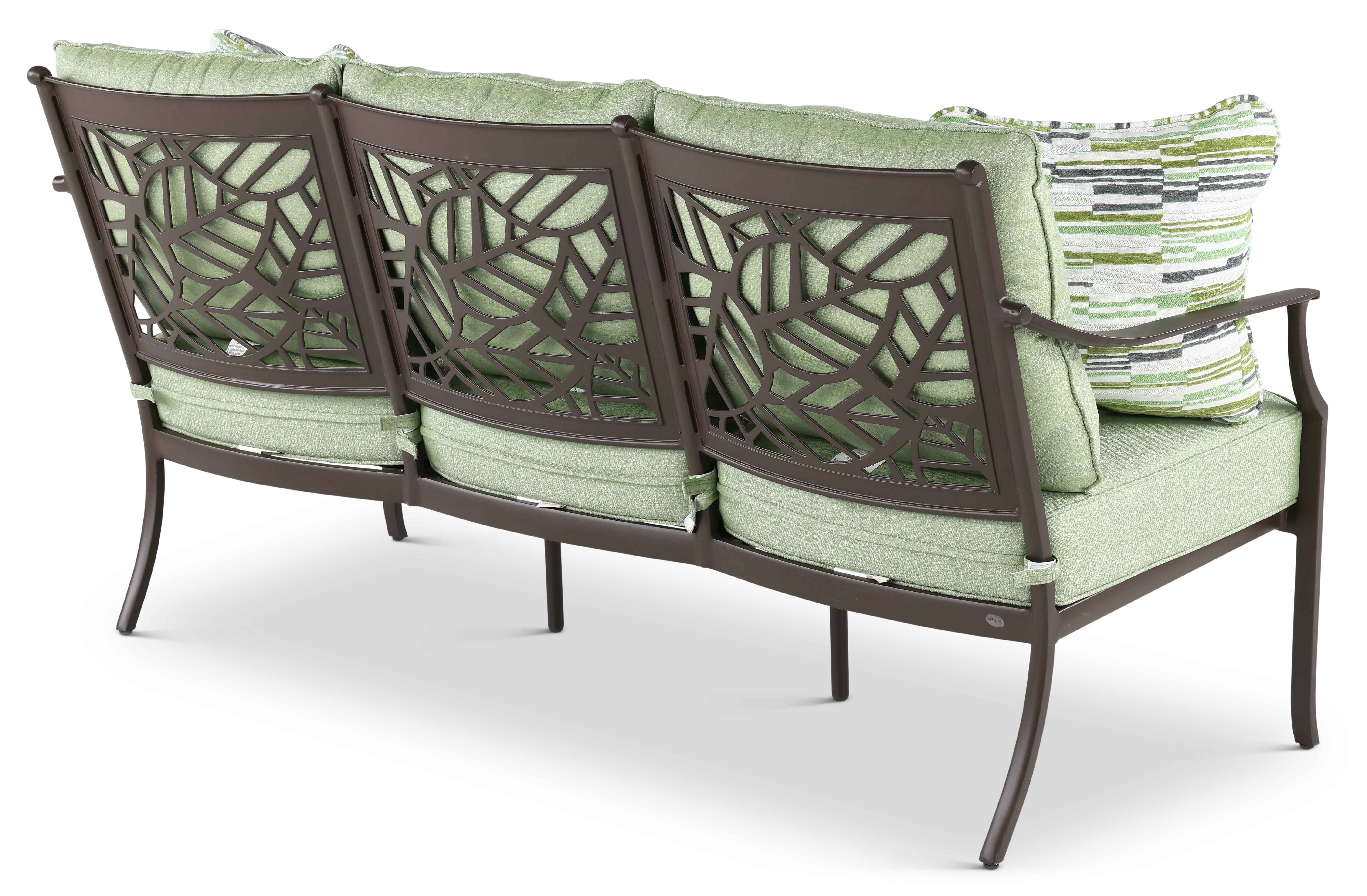 AAR01006P02 Thurston Gray and Green Patio Sofa-5