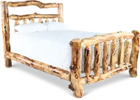 Aspen Natural Log King Bed