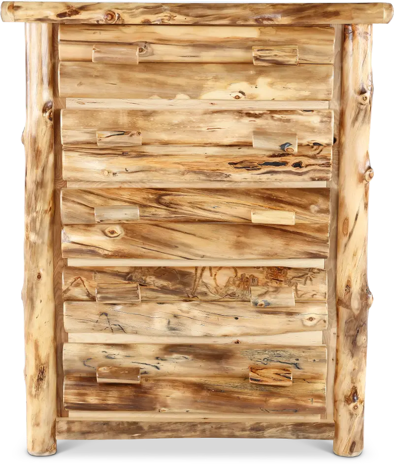 Aspen Natural Log Chest of Drawers