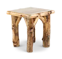 Aspen Natural Log End Table