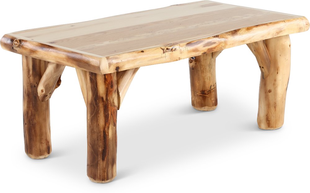 Aspen Natural Log Coffee Table