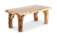 Aspen Natural Log Coffee Table