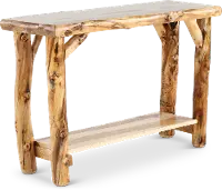Aspen Natural Log Sofa Table