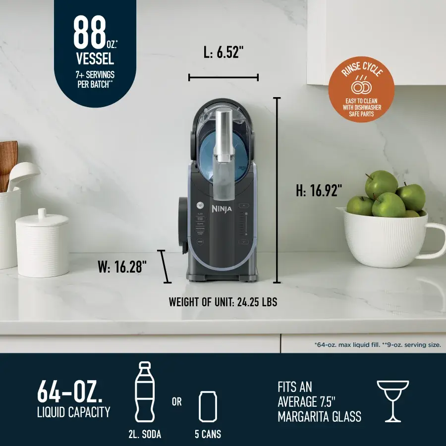 FS301 Ninja SLUSHi™ 88 oz. Professional Frozen Drink Maker-3
