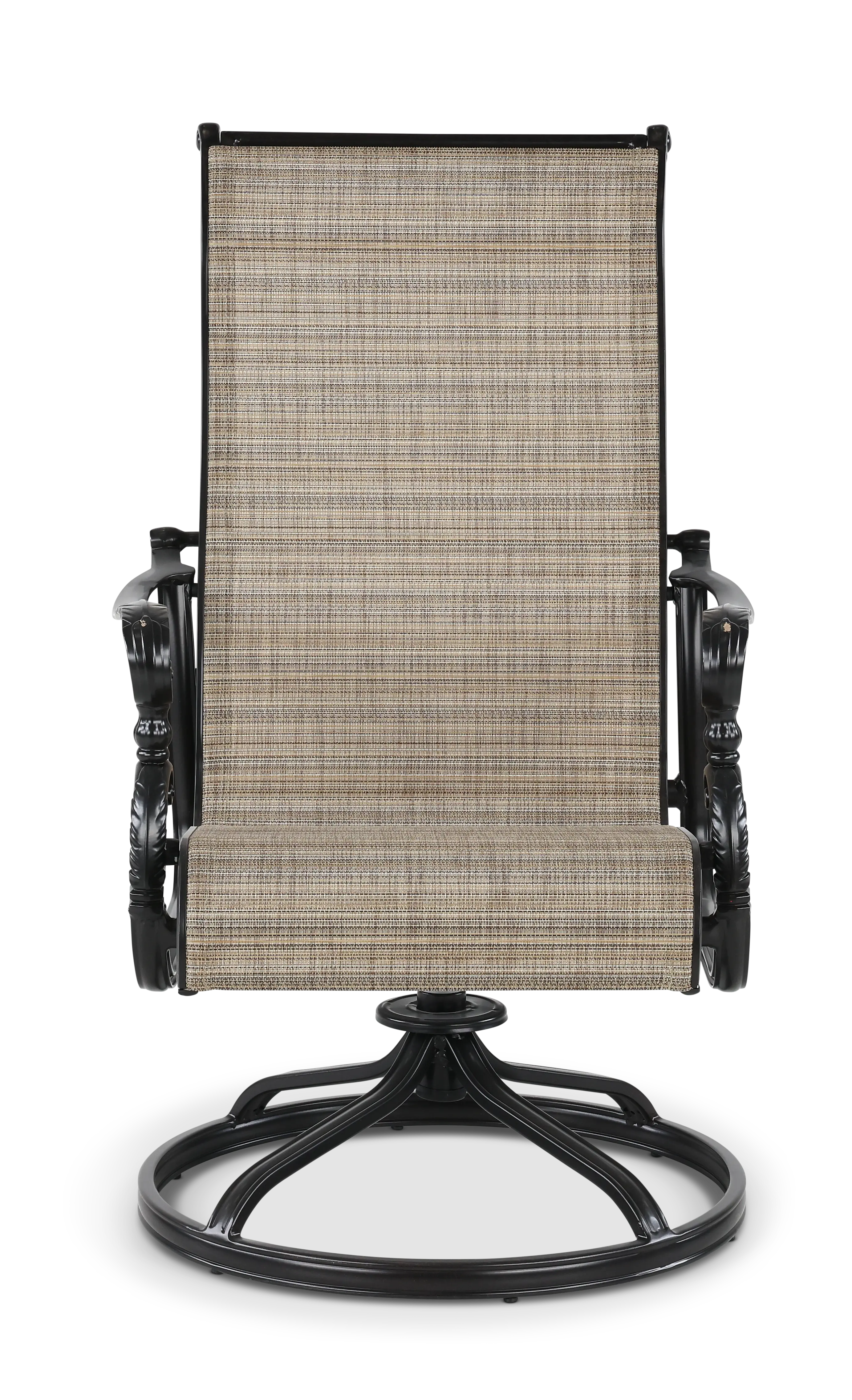 Montreal Brown Sling Swivel Patio Chair-2