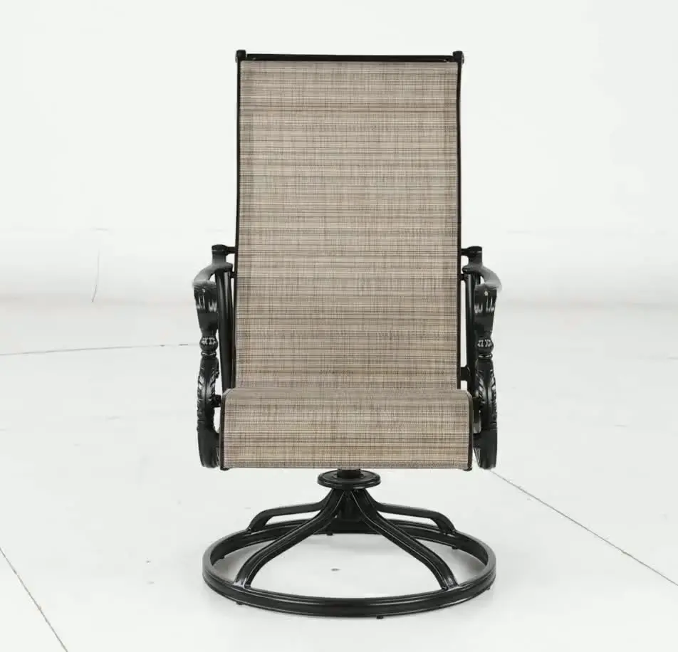 Montreal Brown Sling Swivel Patio Chair-5