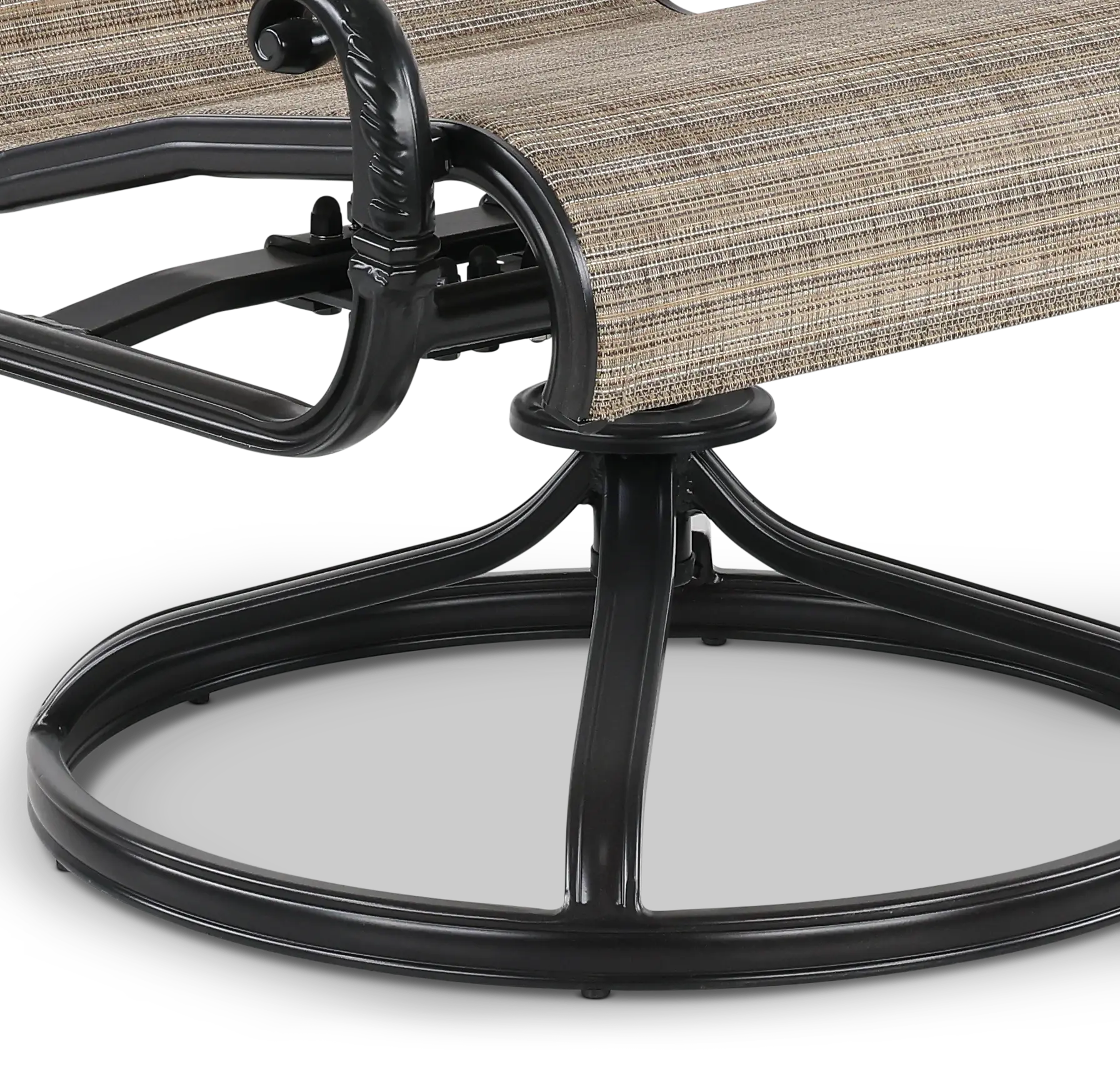 Montreal Brown Sling Swivel Patio Chair-6