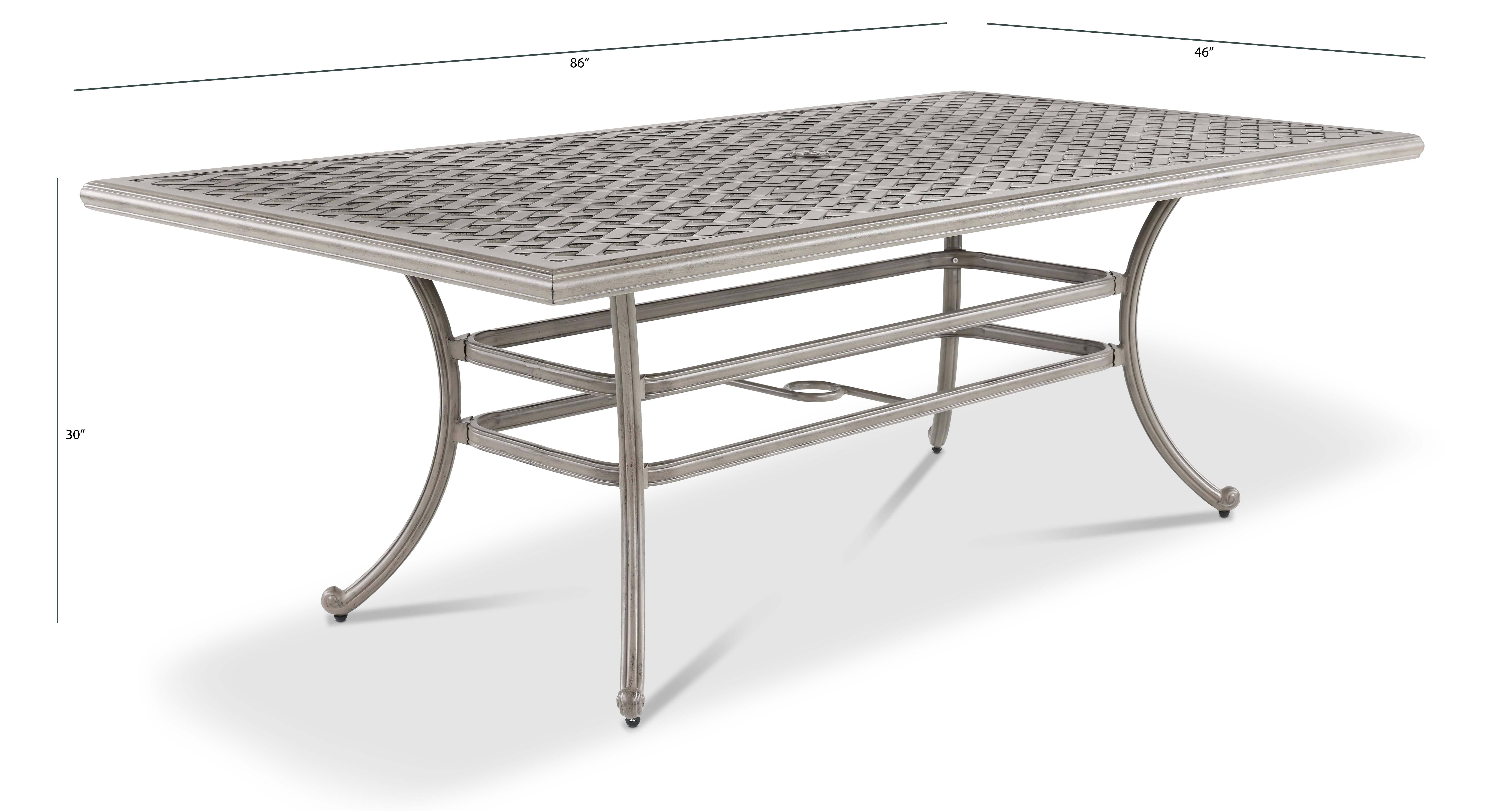 Macan Gray Patio Dining Table-3