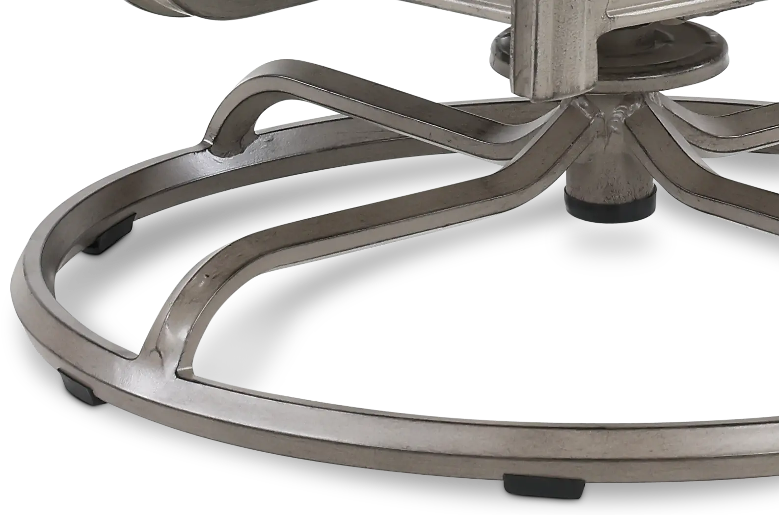 Macan Gray and Off White Patio Swivel Club Rocker-7