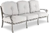 Macan Gray and Off White Patio Sofa