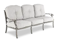 Macan Gray and Off White Patio Sofa