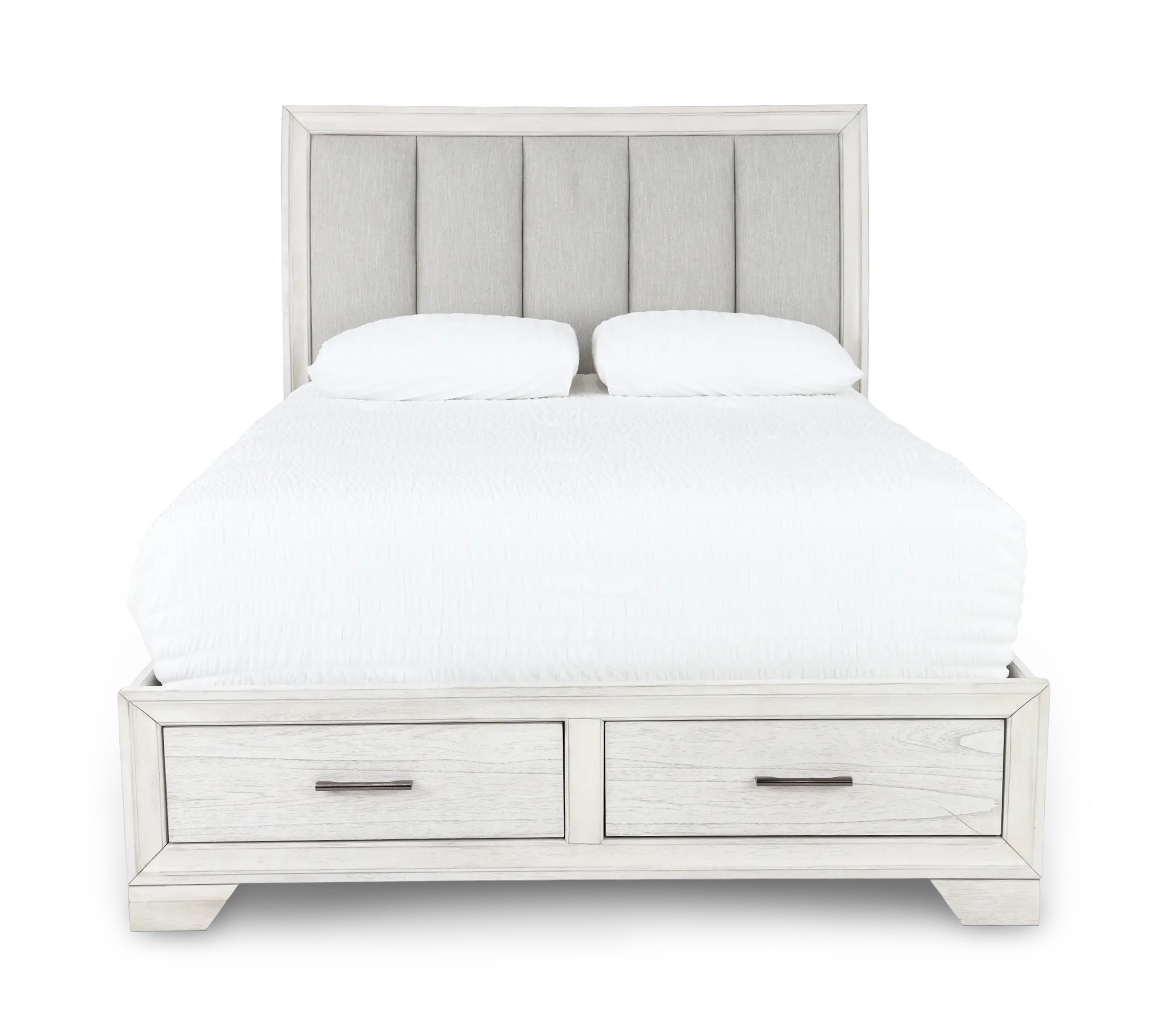 Jace White Queen Storage Bed-4