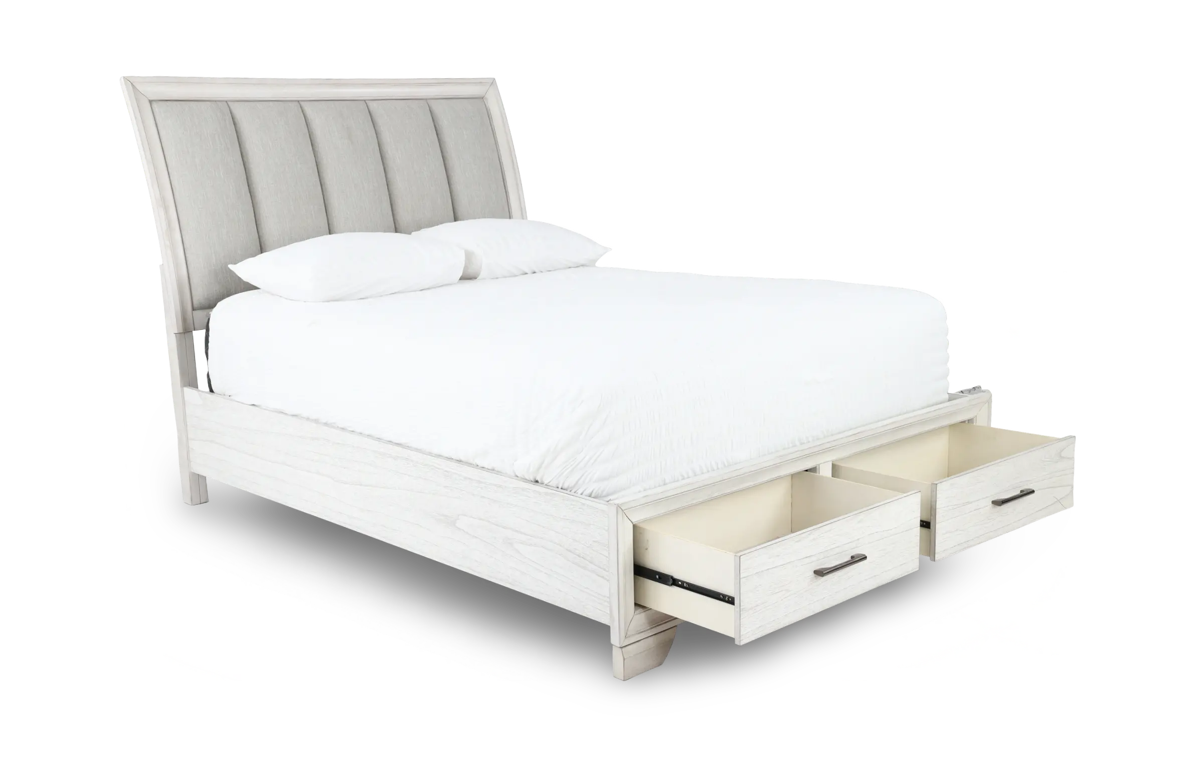 Jace White Queen Storage Bed-5