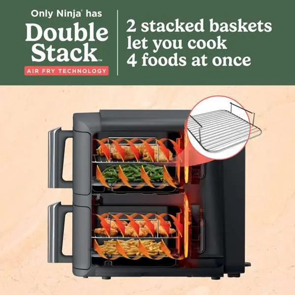 SL401 Ninja® DoubleStack™ XL 2 Basket Air Fryer-2