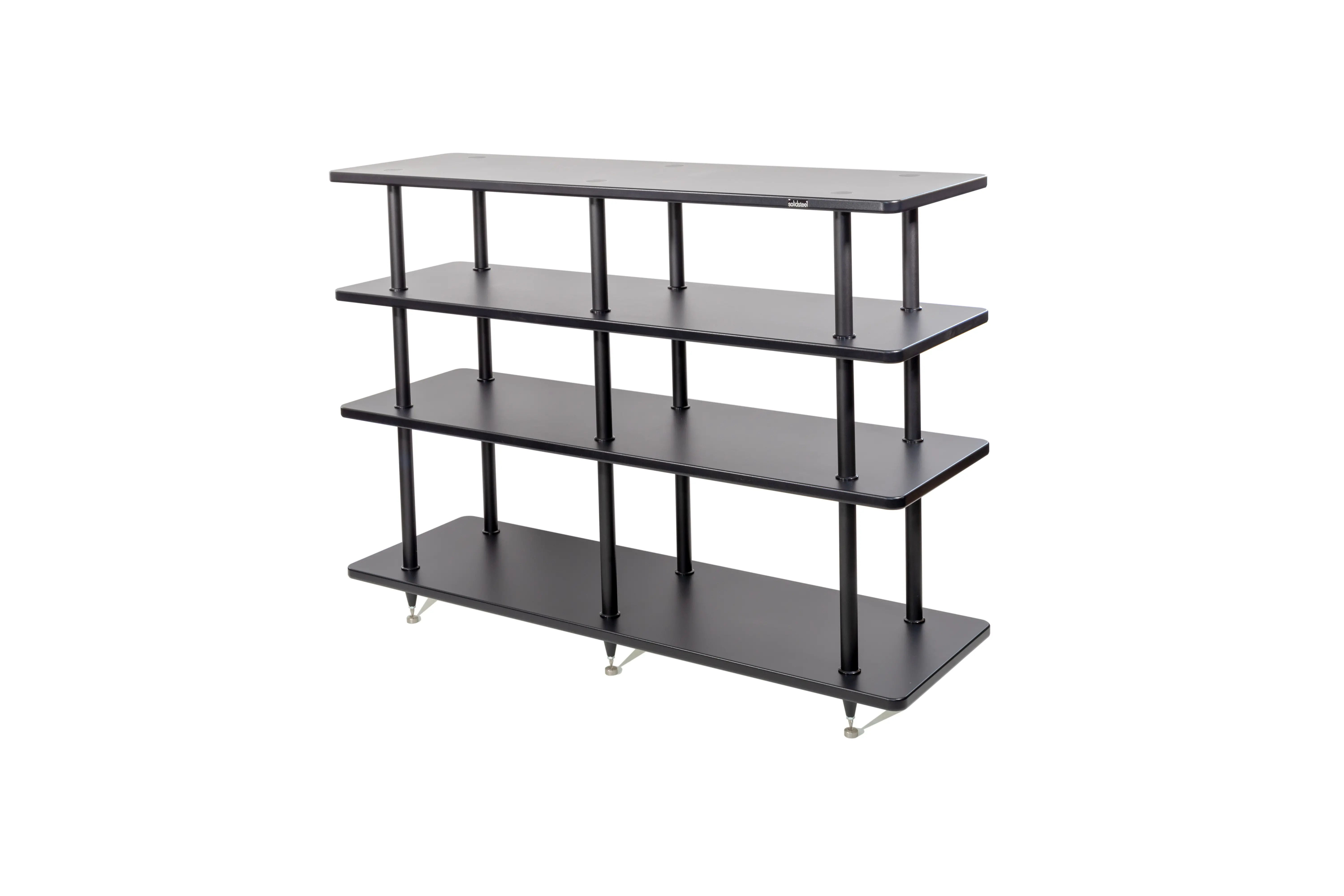 Solidsteel Black Vinyl Record Storage and AV Rack-1