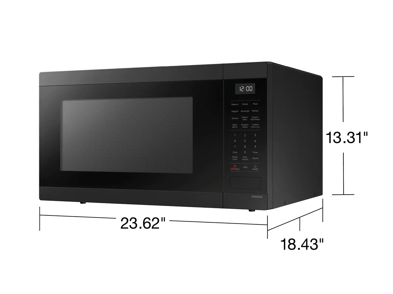 MS19DG8500MT 1.9 cu. ft. Countertop Microwave with Sensor Cooking - Matte Black Stainless Steel-3