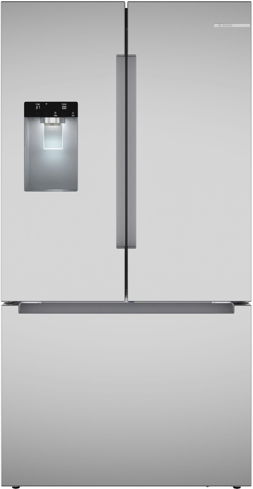 Bosch 100 Series 26 Cu Ft French Door Refrigerator - Stainless Steel