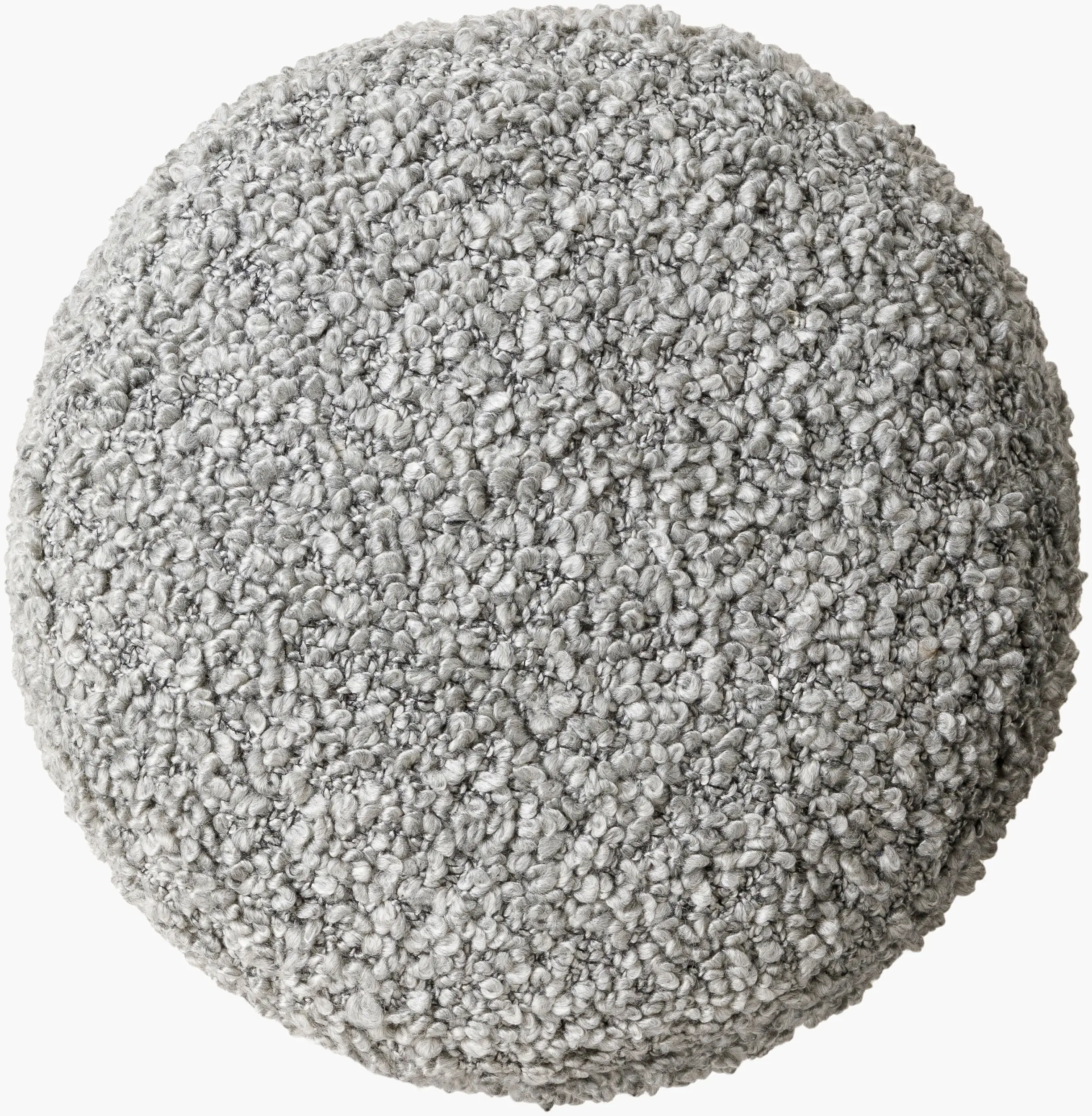 MHPF001-181616 Mohave Gray Boucle Pouf Ottoman-5