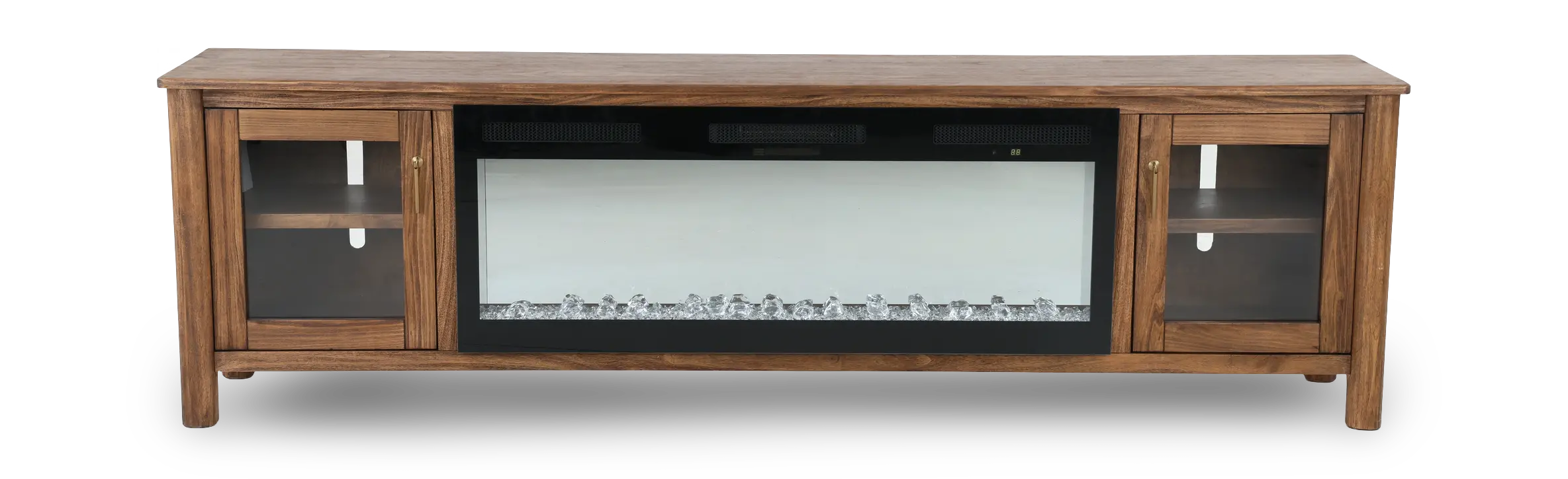 Olympia Brown 93  Fireplace TV Stand-1