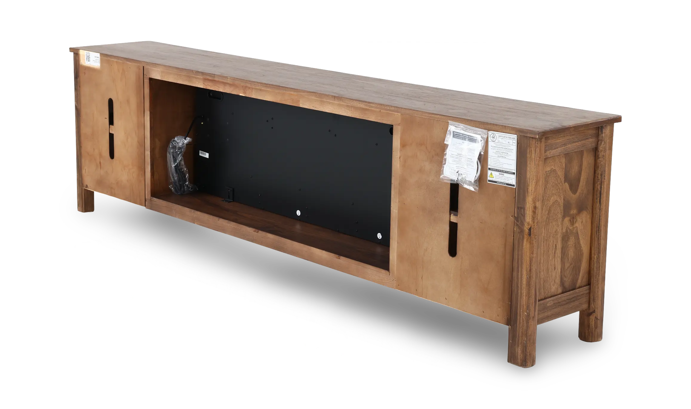 Olympia Brown 93  Fireplace TV Stand-10