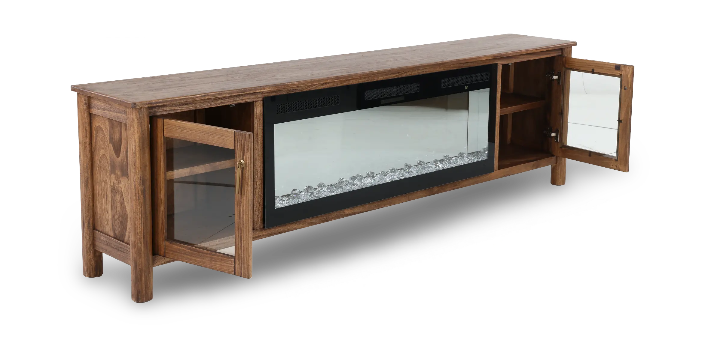 Olympia Brown 93  Fireplace TV Stand-5