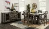 Loft Pine Charcoal Brown 5-Piece Dining Set
