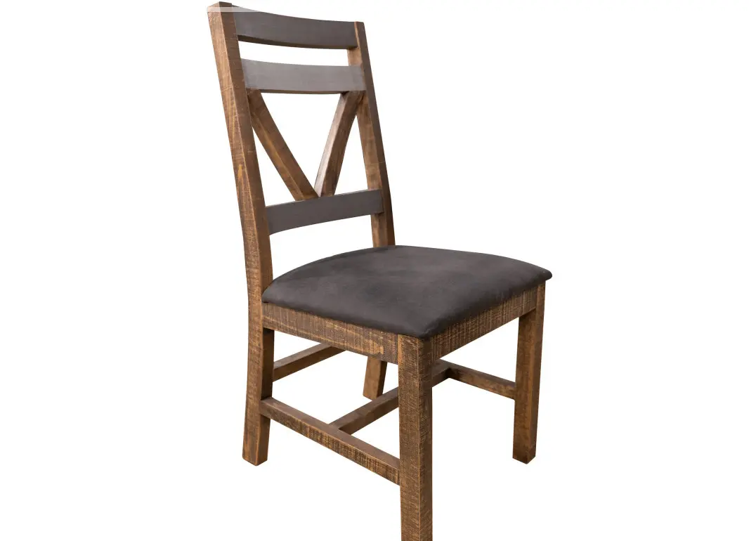 Loft Pine Charcoal Brown 5-Piece Dining Set-4