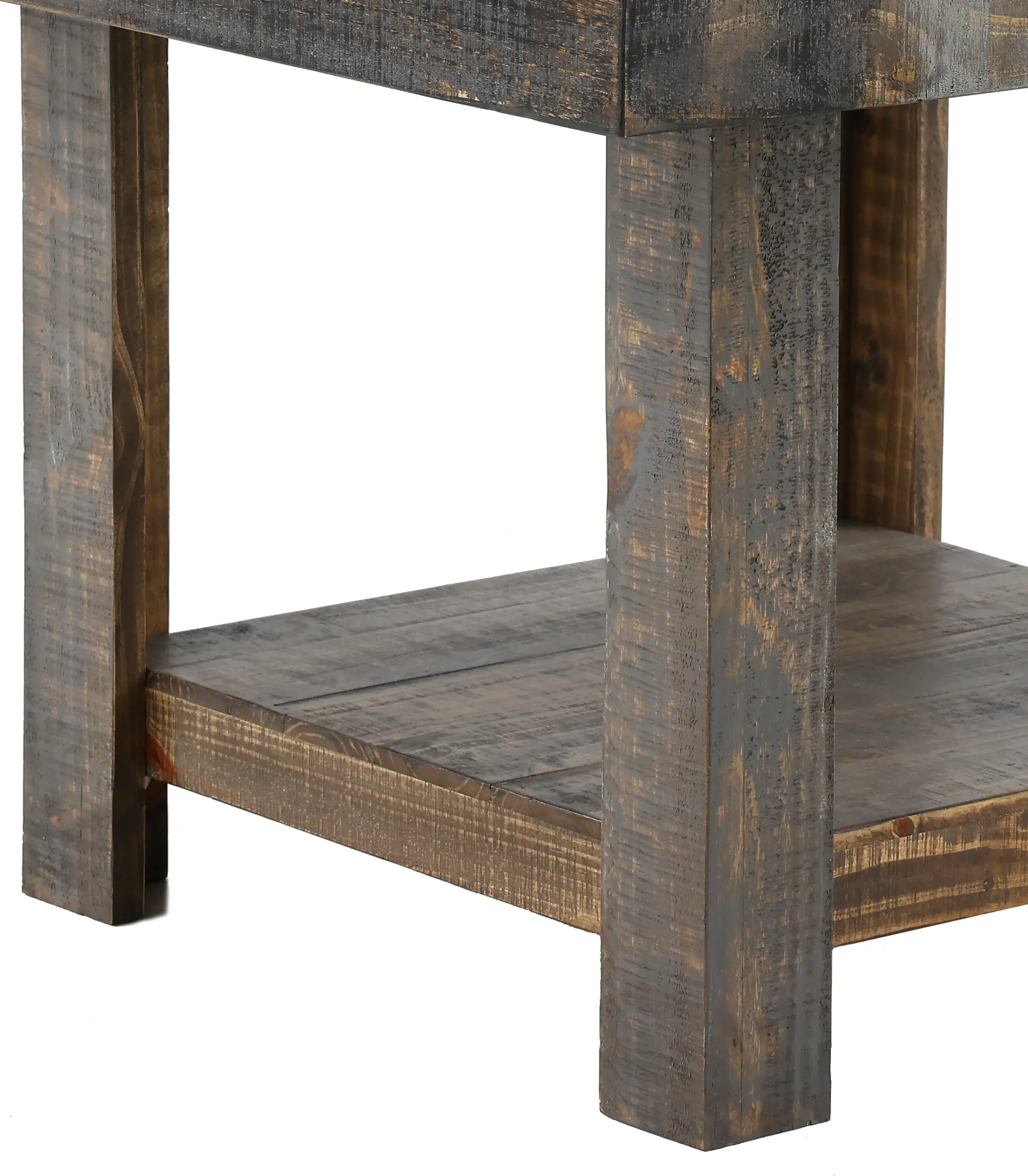 Loft Pine Charcoal Brown 5-Piece Dining Set-5