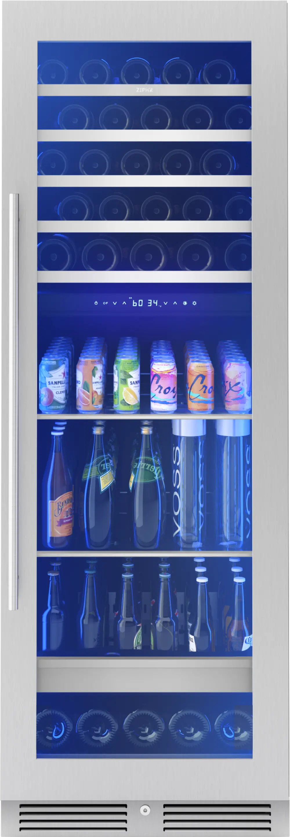 PRWB24F02BG Zephyr Presrv™ Full-Size 132 Bottle Dual Zone Wine Refrigerator-1