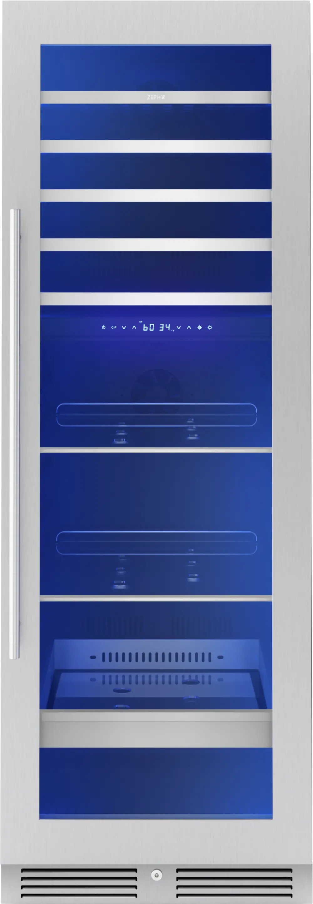 PRWB24F02BG Zephyr Presrv™ Full-Size 132 Bottle Dual Zone Wine Refrigerator-4