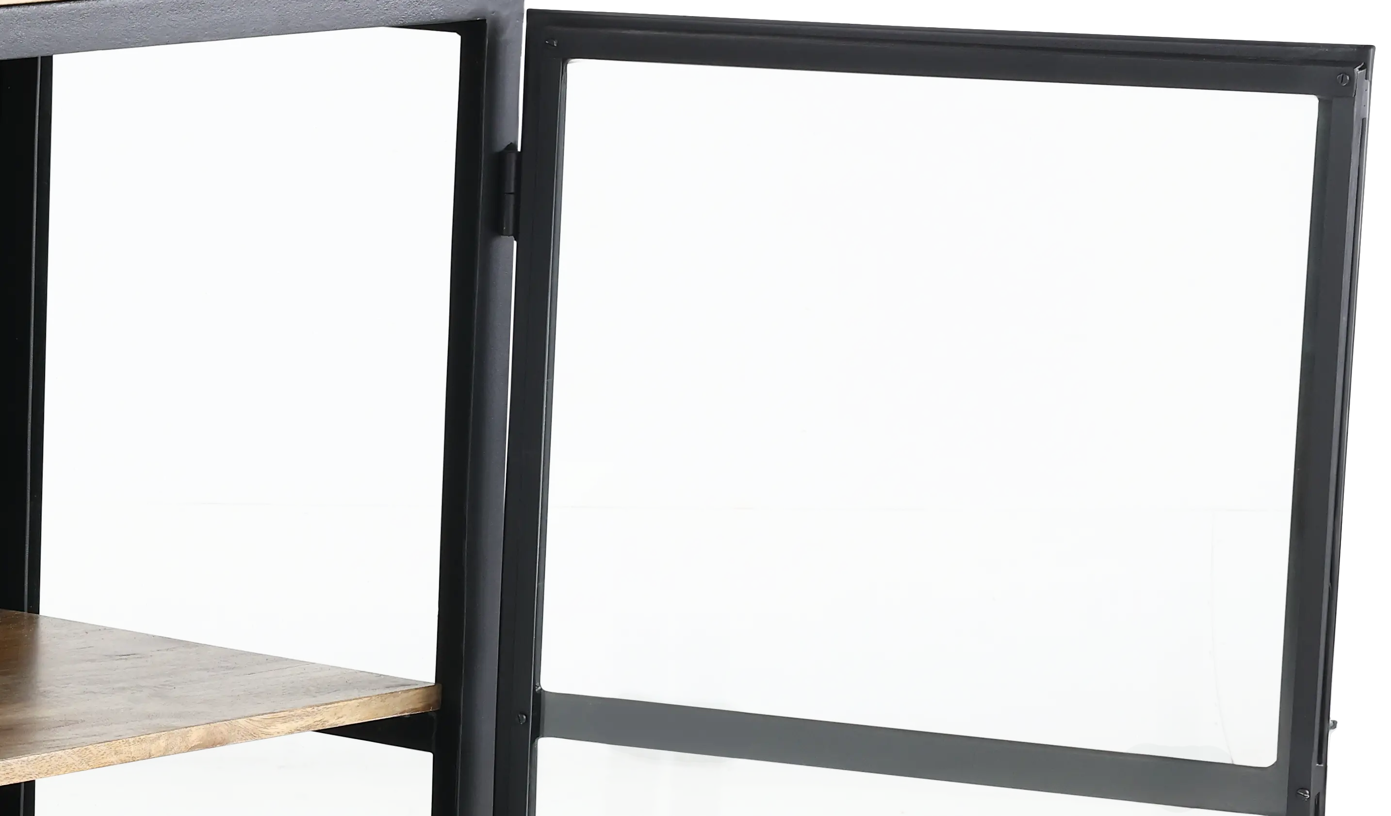 Browder Black and Natural 2-Door Cabinet-6