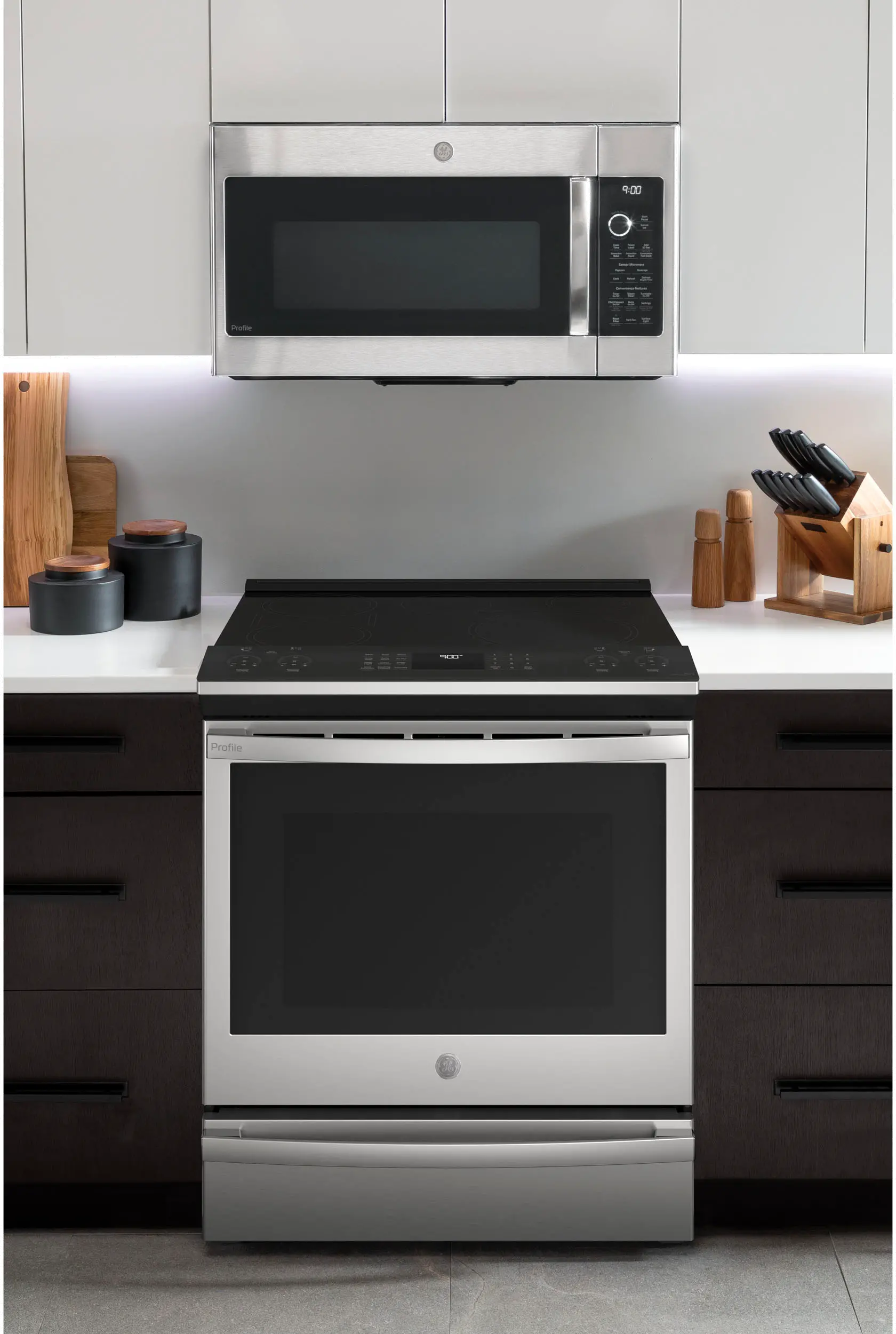 PHS93EYPFS GE Profile 30  Smart Induction Range - Stainless Steel-2