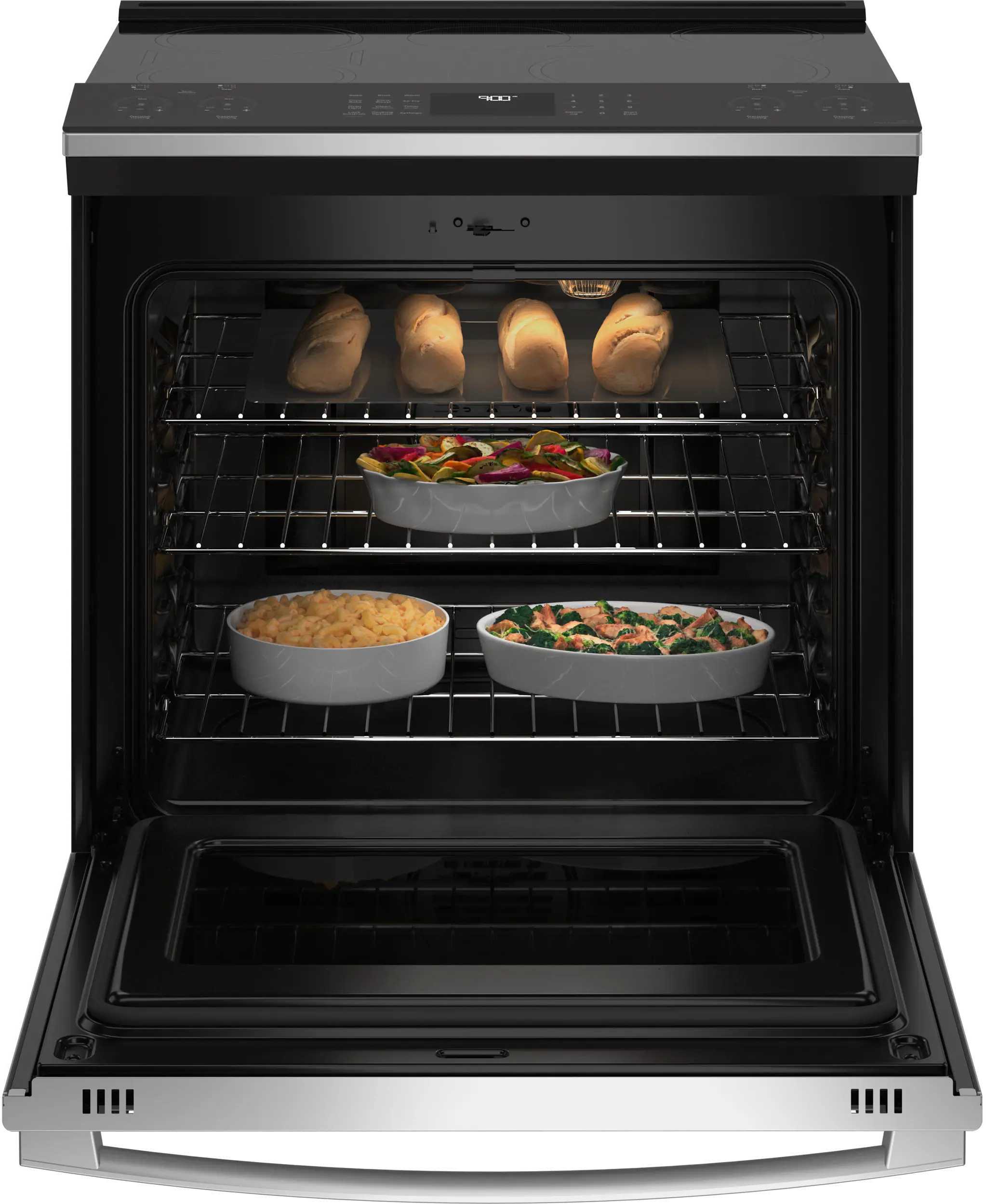 PHS93EYPFS GE Profile 30  Smart Induction Range - Stainless Steel-4