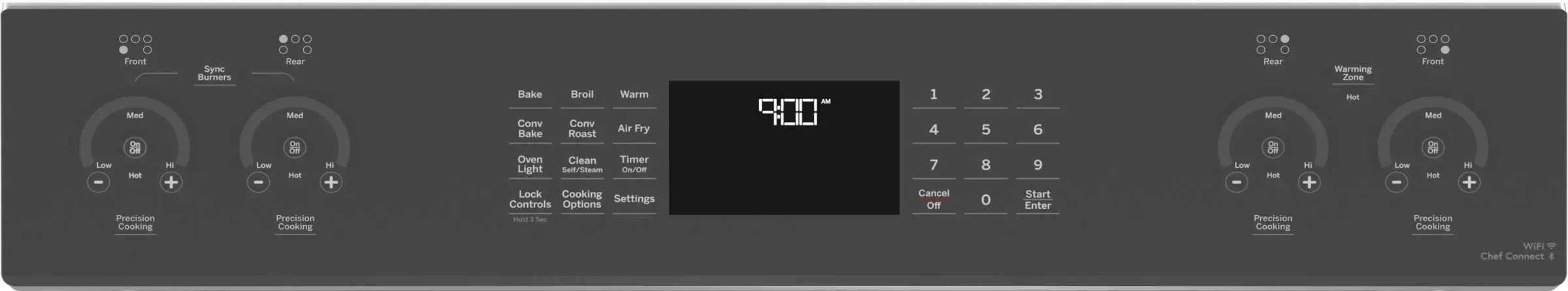 PHS93EYPFS GE Profile 30  Smart Induction Range - Stainless Steel-7