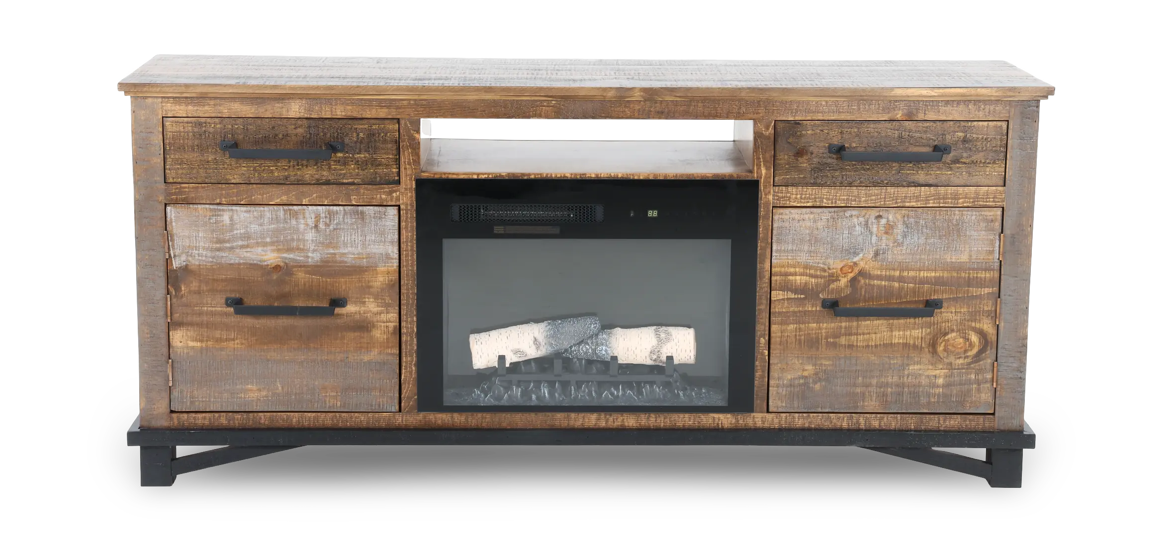 Loft Brown 70  Fireplace TV Stand-1