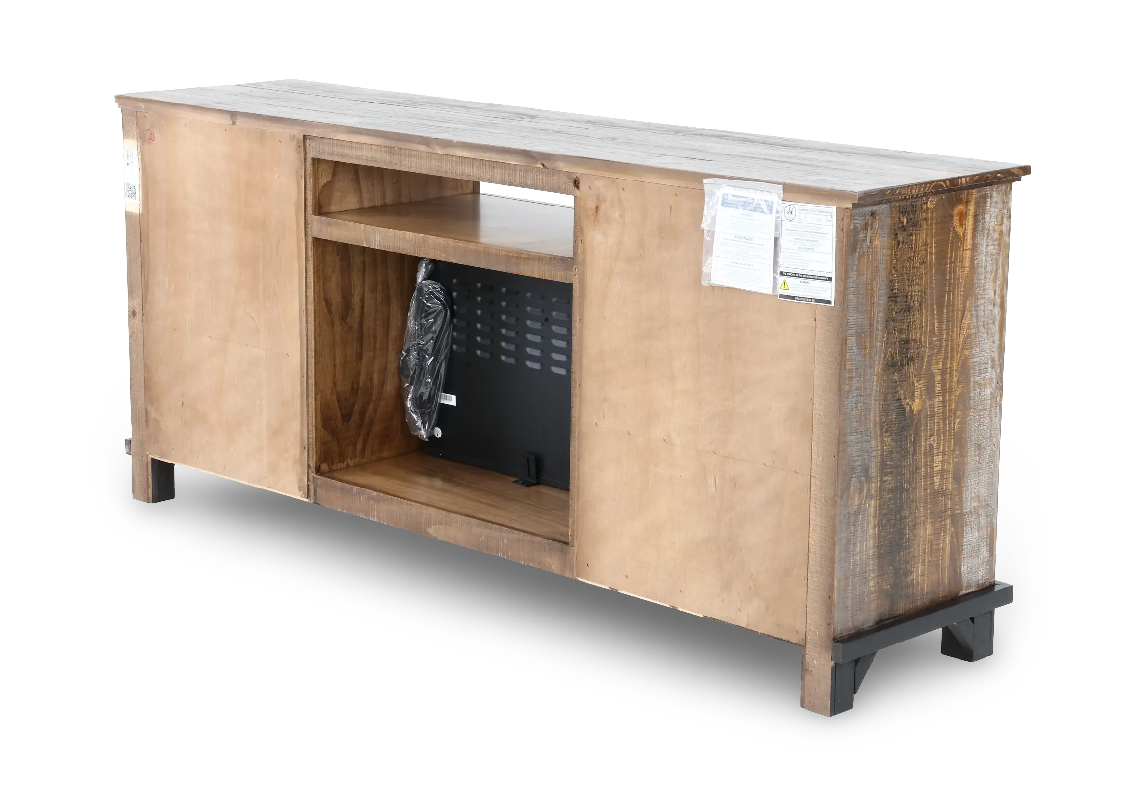 Loft Brown 70  Fireplace TV Stand-10