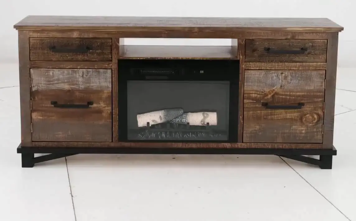 Loft Brown 70  Fireplace TV Stand-11