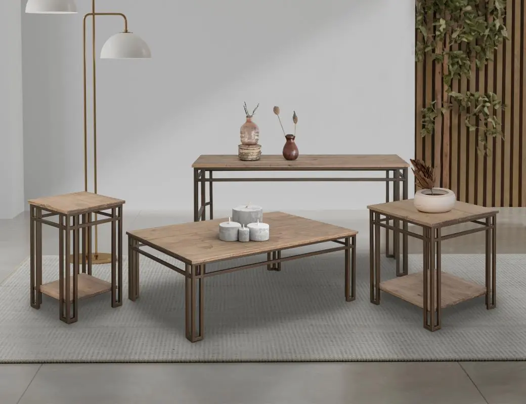 Limestone Brown Coffee Table-2