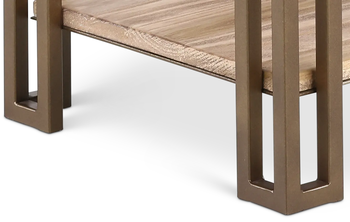 Limestone Brown Chairside Table-4