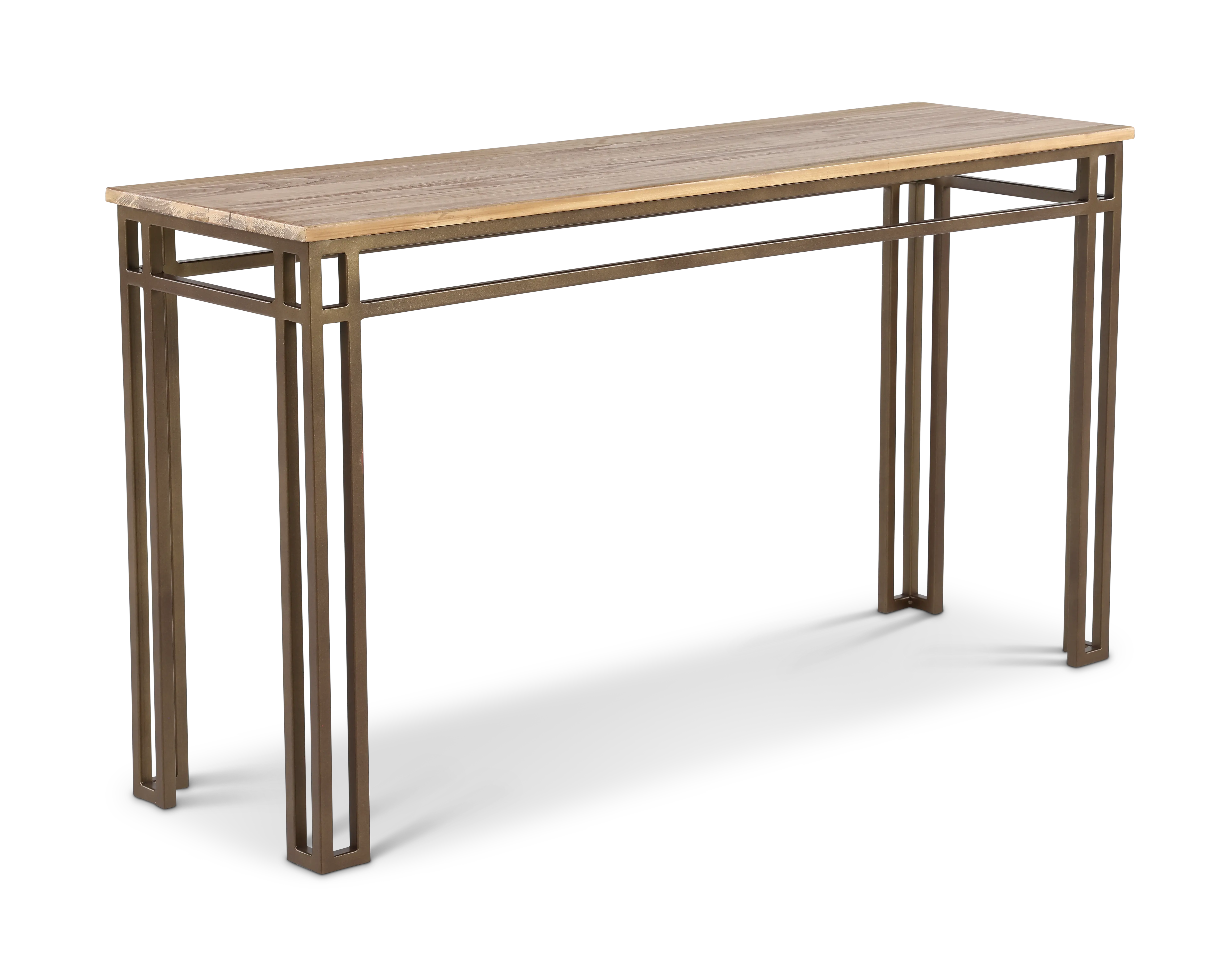 Limestone Brown Sofa Table-2