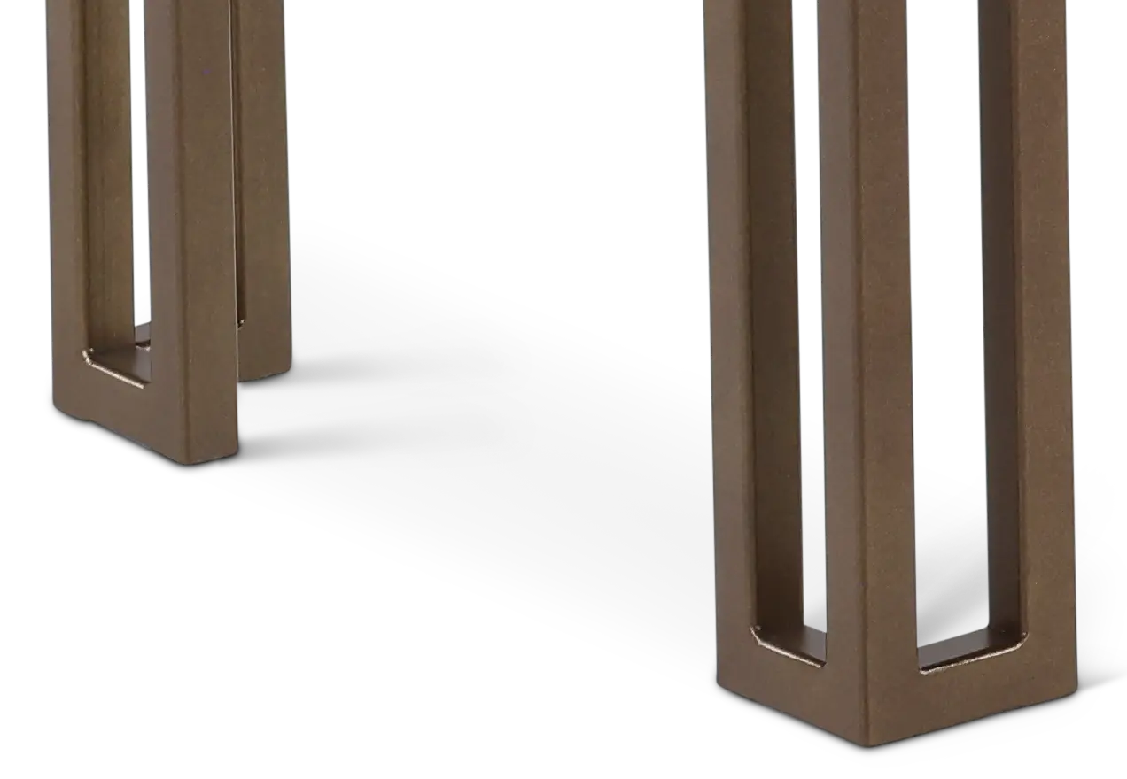 Limestone Brown Sofa Table-4