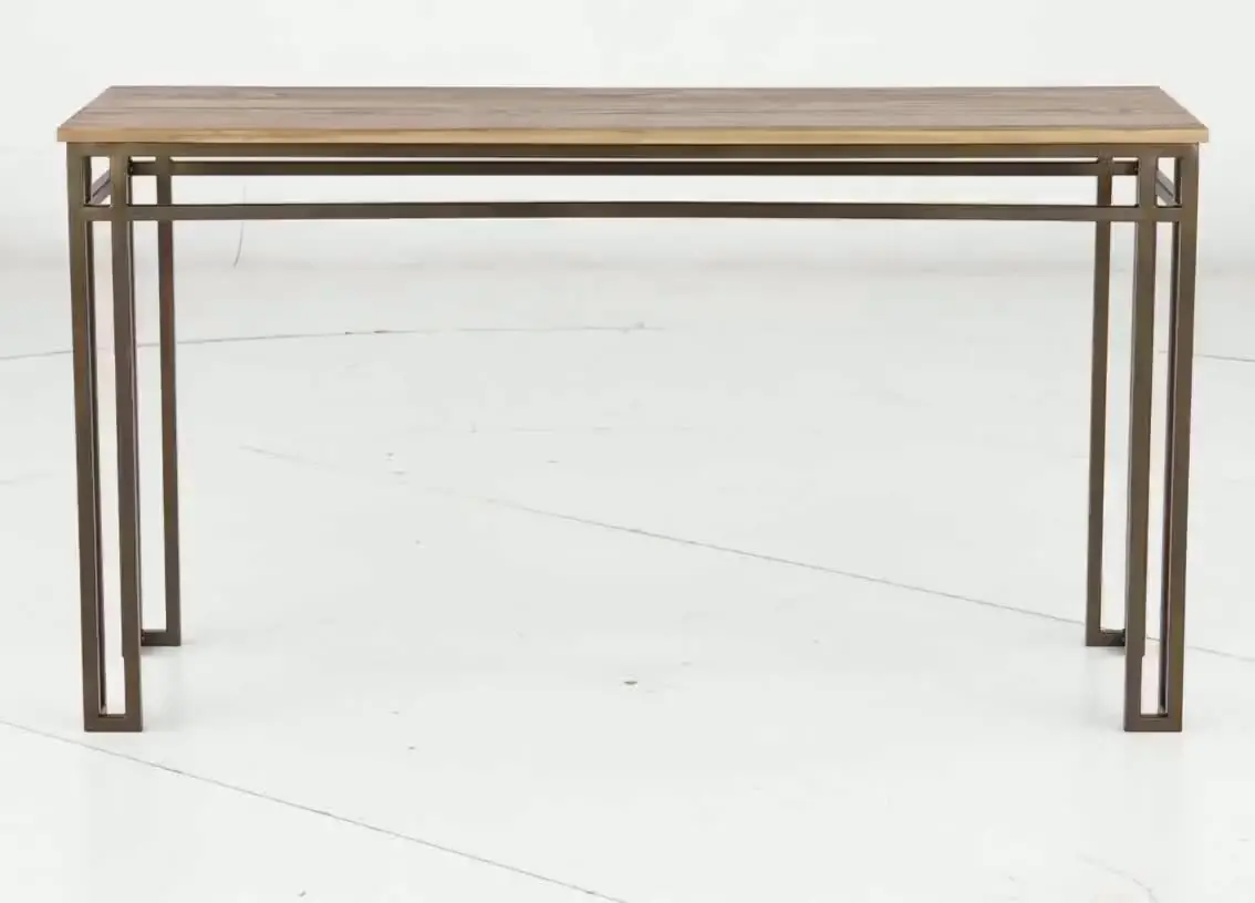 Limestone Brown Sofa Table-6