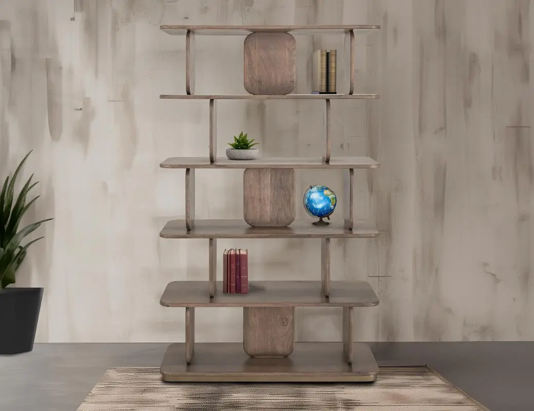 Mezquite Brown Bookcase-2