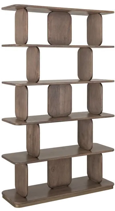 Mezquite Brown Bookcase-4