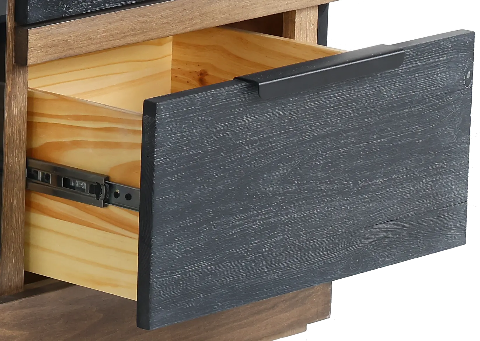 Tuxedo Brown and Black 70  Fireplace TV Stand-6