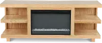 Laurel Canyon Natural 65  Fireplace TV Stand